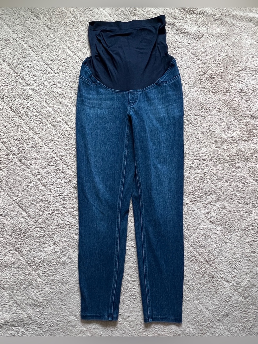 SPANX Mama‎ Maternity Ankle Jeanish Leggings Minimalist Stretchy Preppy Sz M